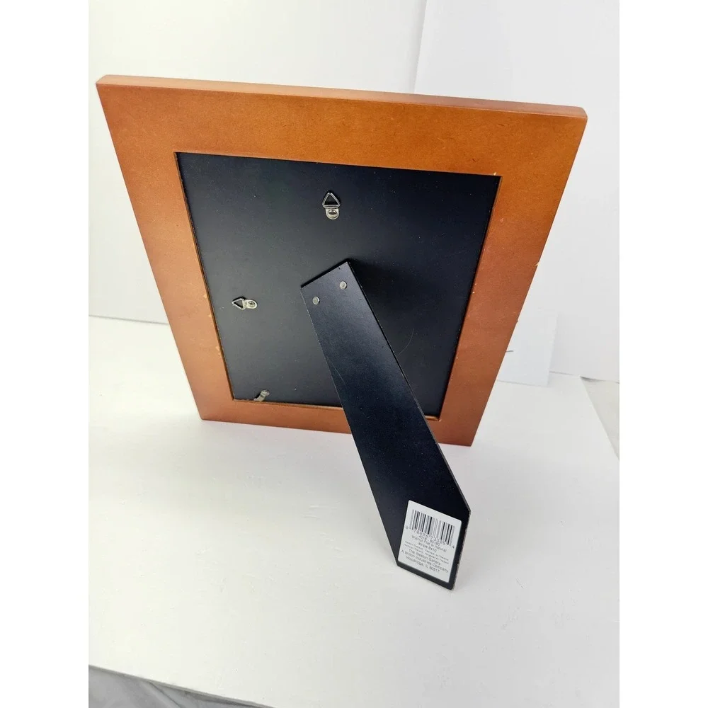 Weston Gallery Walnut Flat Stripe 8x10 Picture Frame Wood Tabletop Display